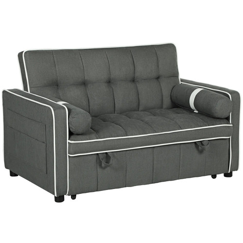 Two seater linen look - linen-look, sofa