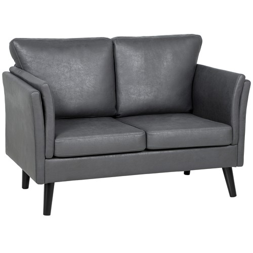 Two seater leathaire - sofa,