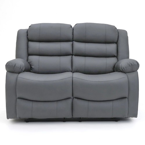 Two seater grey leather - grey,