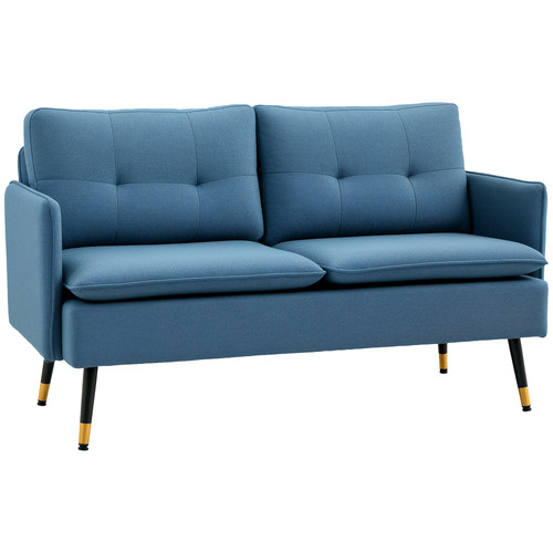 Modern two seater sofa - seater, button