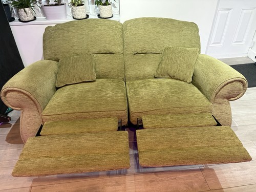 Green two seater recliner - green, two-seater