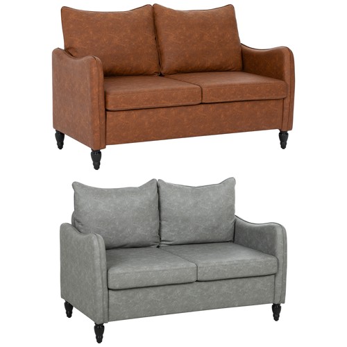 Homcom two seater sofa modern - two-seater, sofa,