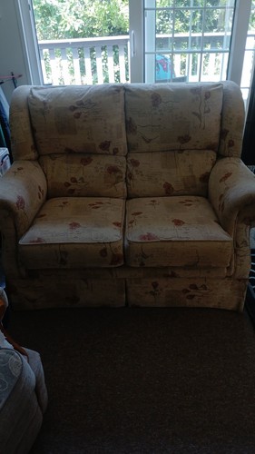 Two seater sofa and - sofa, not