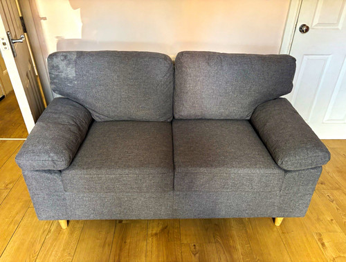 Jysk grey fabric two seater - jysk,